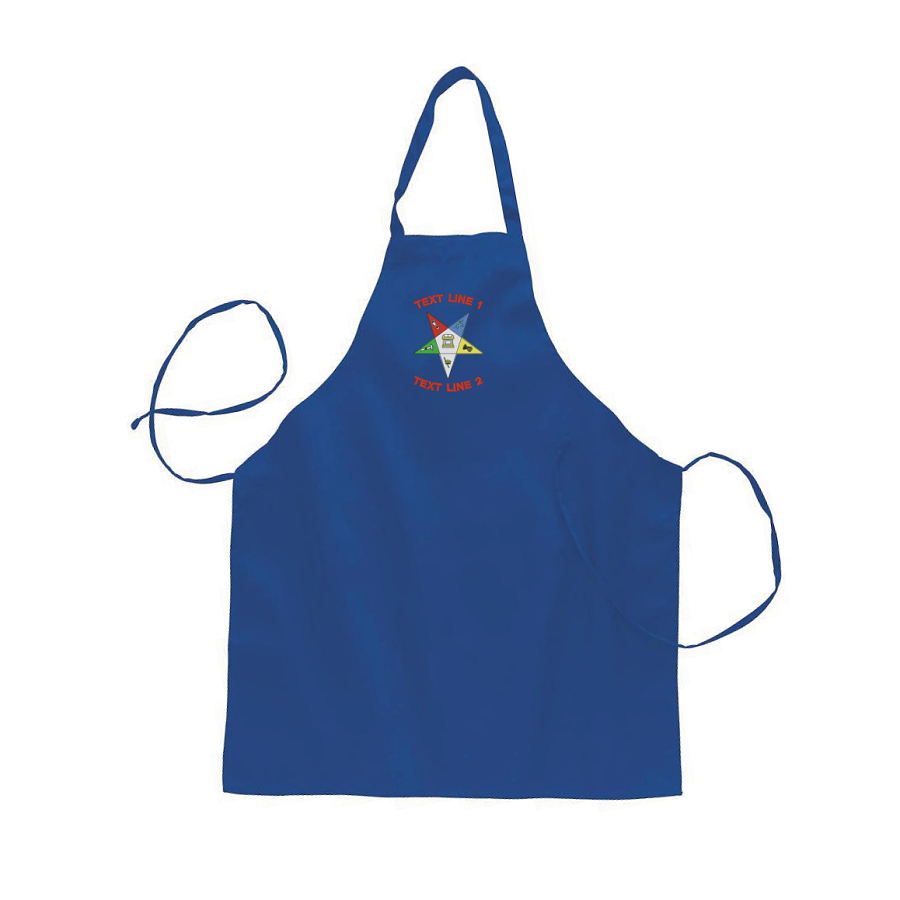 Eastern Star Full Length Apron w/ Pockets (image for) Eastern Star Full Length Apron w/ Pockets